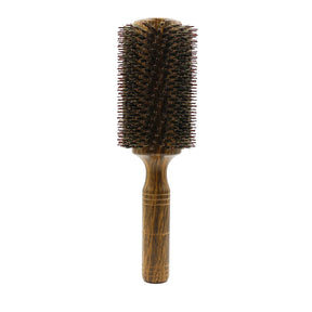Jabalí Profesional cerebro de cabello redondo para mujeres y hombres peinando peinador salón peluquero de peluquería de madera redonda