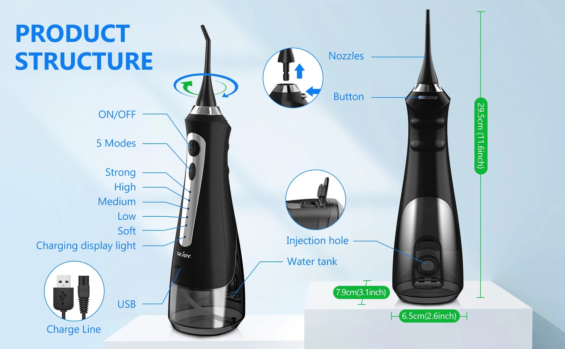 Water Flosser & Electric Toothbrush Set – Complete Oral Care in One Kit