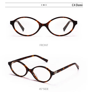 Glasses -Minimalist Oval Frame Glasses – Blue Light & Custom Prescription