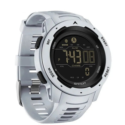 MIAMI Design - Herreure Sports Skridttæller Kalorier 50M Vandtæt LED digitalur Militærarmbåndsur Relogio Masculino 2145