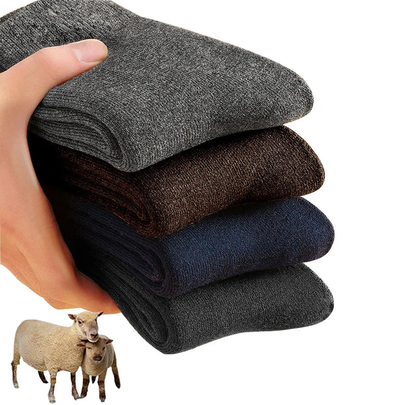 Calcetines de lana merino ultra groseros: ¡la máxima calidez para los días fríos y nevados! Unisexo