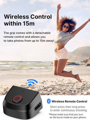 Ulanzi ™ Magsafe smartphone Camera Sluiter Grip Bluetooth Selfie -handvat als camerafoto -stabilisator Verticale horizontale shoot