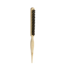2pcs Bristle Premium Bristle Brosse avec une poignée en bambou réduit les frisottis et le brosse à poils de massage statique du cuir chevelu pour tous les types de cheveux