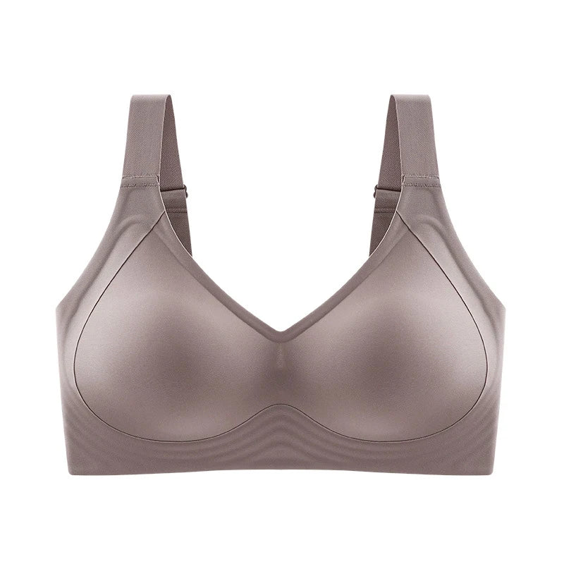 Push up reggiseno per le donne senza cuciture plus size reggiseni sottile tazza wirelette bralelette sexy brassere femme m-6xl