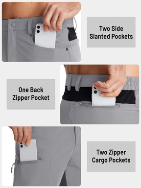Miami Tac-Shorts da carico a secco rapido maschile-leggero, impermeabile e multi-task