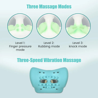 Travesseiro massageador de pescoço portátil recarregável 3 em 1 Shiatsu pescoço massageador de costas com vibração de controle remoto/massagem profunda de tecidos