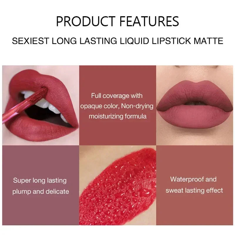 6 PCS Korean Lipstick Set – The Famous Korean Makeup | Long-Lasting, Waterproof & Matte -Original product- Free Shipping to Europe
