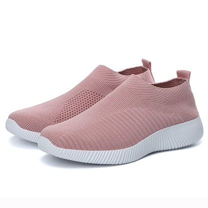 Dame Sneakers Slip On Sok Sko Damer Flad Casual Sneaker Dame Sports Sko Breather Vulcanize Sko Til Damer Zapatillas