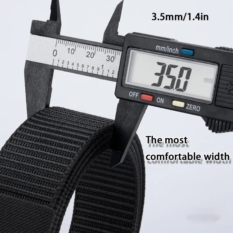 Fashion Men's Belt, Men’s Designer Belts  Alloy Automatic Buckle, Canvas Belt, Sports Belt, Large Size 110-160cm Automatic Belt