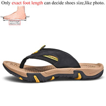 Sommermänner Flip Flops echte Lederschuppen im Freien Flip Flop