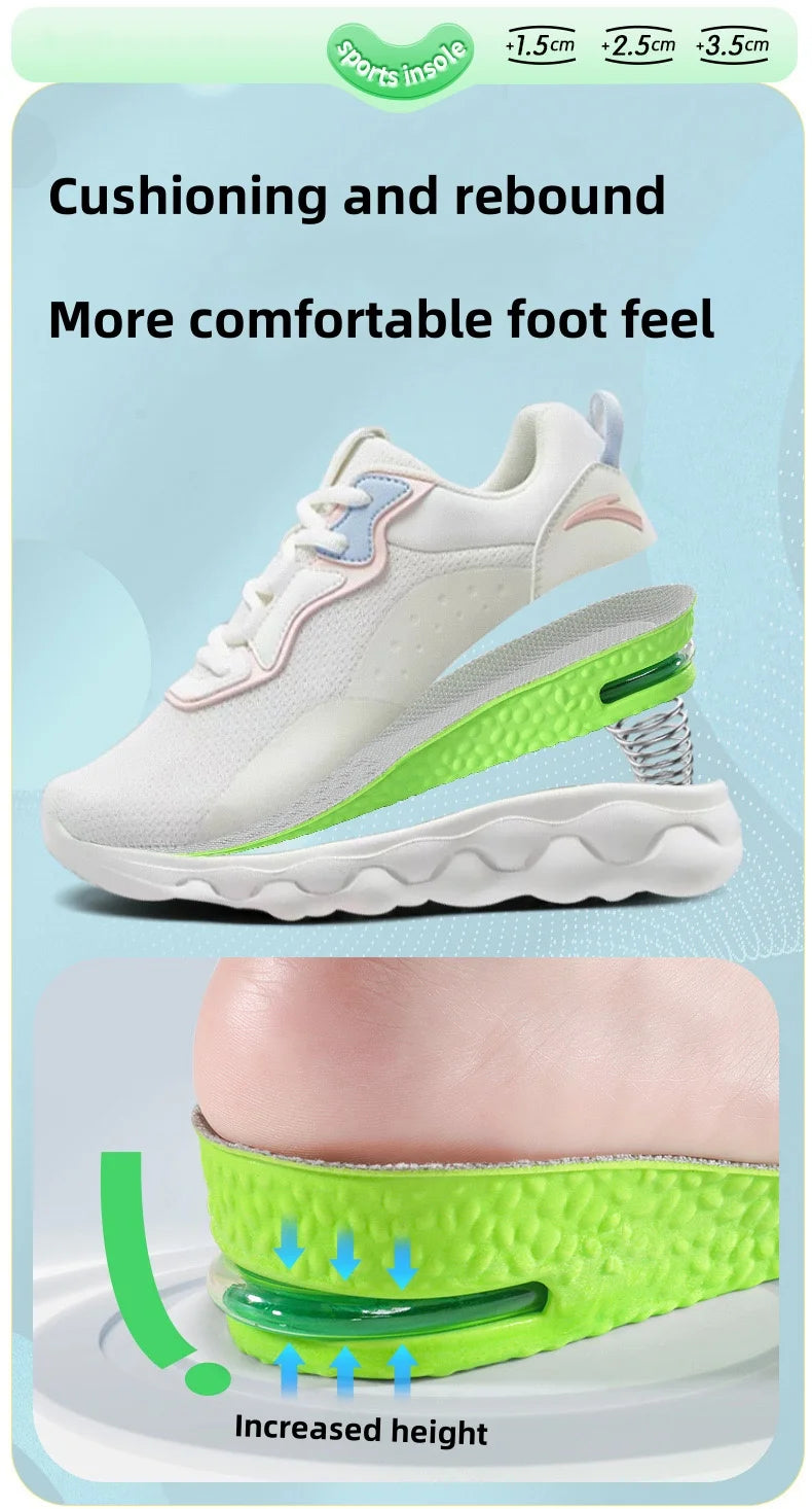 Air Cushion Insoles for Height, Shock Absorption & Odor Control