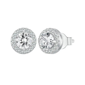 Orecchini a bordo alone Platinum placcato CZ 925 Sterling Silver Ipoallergenico Classico Eleganti Orecchini Gioielli di moda BSE 893