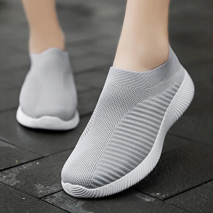 Dame Sneakers Slip On Sok Sko Damer Flad Casual Sneaker Dame Sports Sko Breather Vulcanize Sko Til Damer Zapatillas