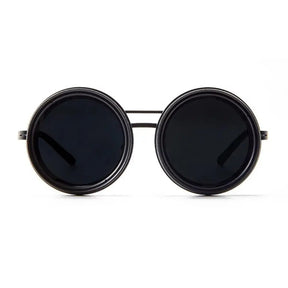 Sunglasses - Manual Dimming Sunglasses Vintage Steampunk Round Rotatable Adjustment Glasses Mountaineering Fishing Polarized Lenses