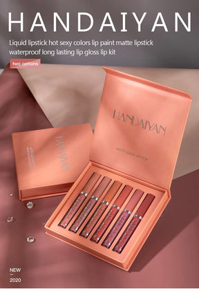 6 PCS Korean Lipstick Set – The Famous Korean Makeup | Long-Lasting, Waterproof & Matte -Original product- Free Shipping to Europe