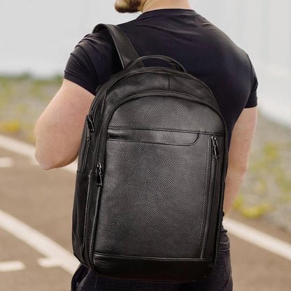 Genuine Leather Unisex Backpack – Elegance Meets Everyday Function