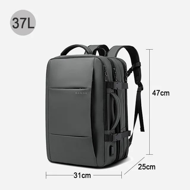 Expandable Waterproof Travel Backpack – Fits 17.3" Laptop – Large Capacity for Travel, Business & Outdoor – Unisex