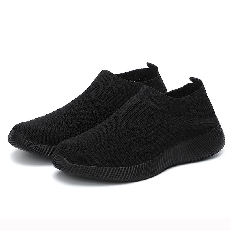 Dame Sneakers Slip On Sok Sko Damer Flad Casual Sneaker Dame Sports Sko Breather Vulcanize Sko Til Damer Zapatillas