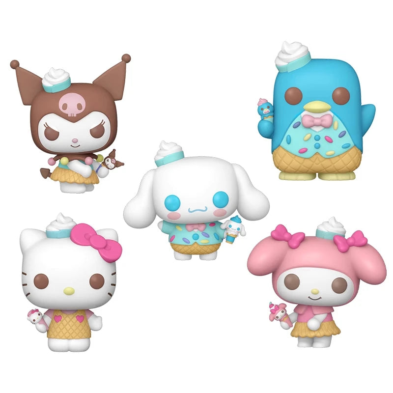 Genuine Edition FUNKO POP™ HelloKitty, My Melody, Kuromi Anime Action Desktop Ornament  Collectible Model