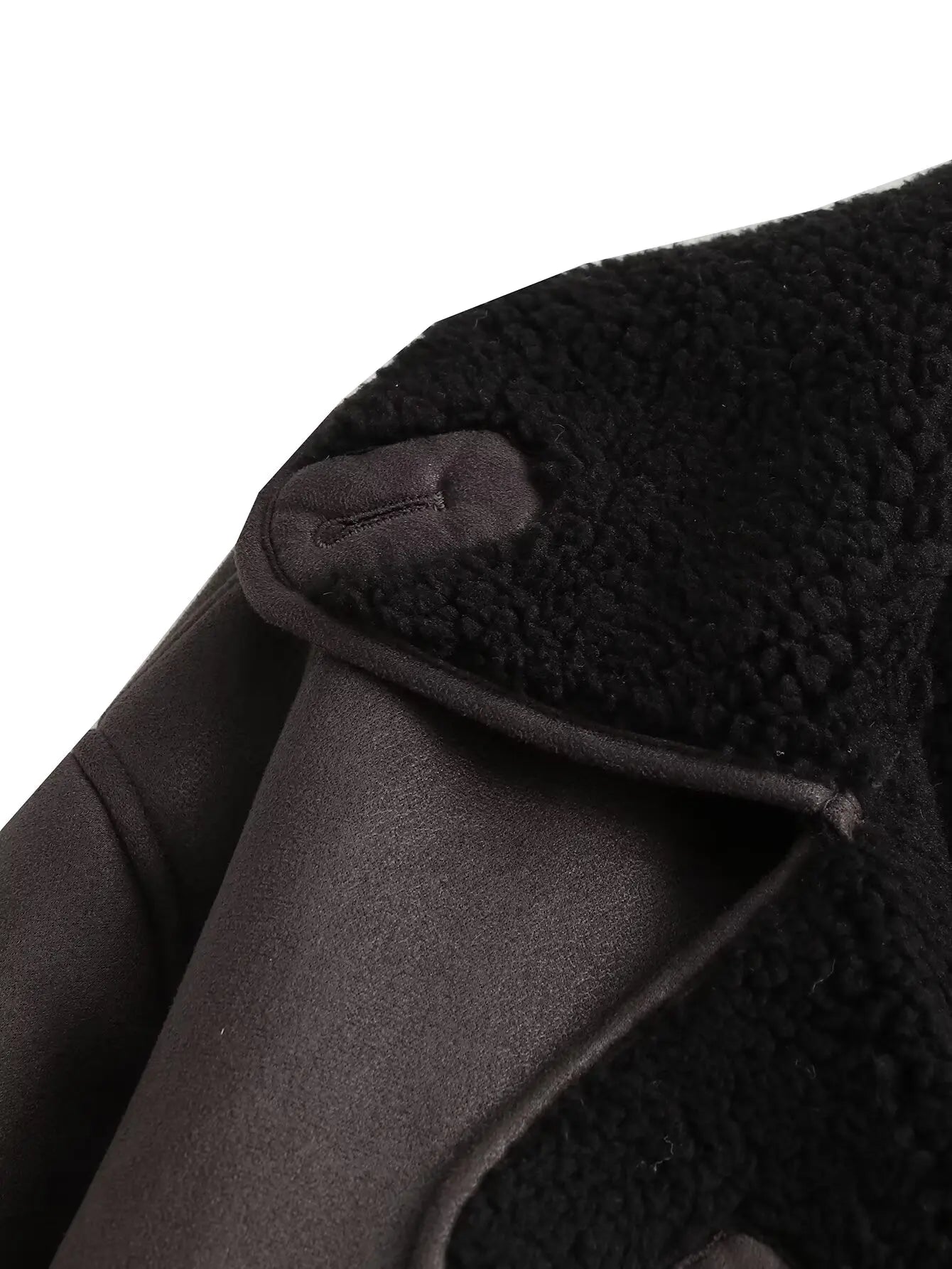 Kvinder Tykt Varmt Outwear Kunstlæder Jakker Efterår Vinter Vintage Langærmede Lapel Frakker Mode Dame Streetwear Top