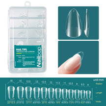 NAILPOP GEL X TIPS - 120 stks zachte gel, eenvoudige nagelverlengingen