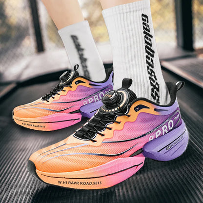 Tênis de corrida esportivo unissex com placa de carbono – respirável, confortável e leve para treinamento e caminhada & Desempenho em maratona