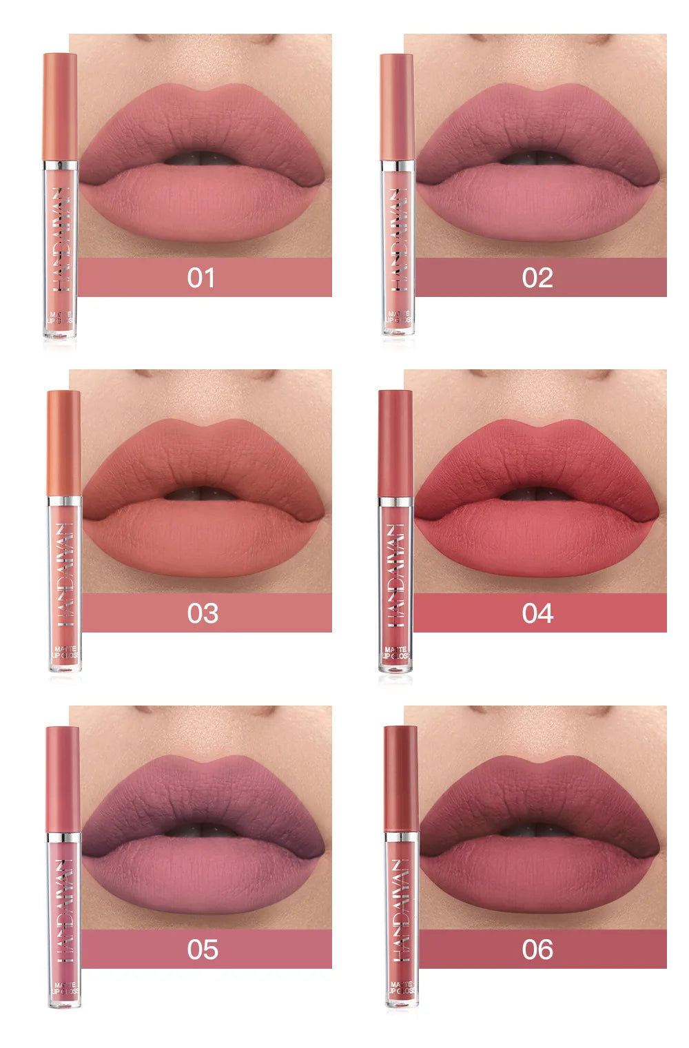 6 PCS Korean Lipstick Set – The Famous Korean Makeup | Long-Lasting, Waterproof & Matte -Original product- Free Shipping to Europe