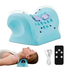 Oplaadbaar draagbaar nekmassagekussen 3-in-1 Shiatsu nek & Rugmassageapparaat met afstandsbediening, vibratie/diepe weefselmassage