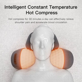 Masajeador de cuello eléctrico almohada cervical compresa de compresa de vibración de vibración tracción de cuello de cuello relajado soporte de columna de columna