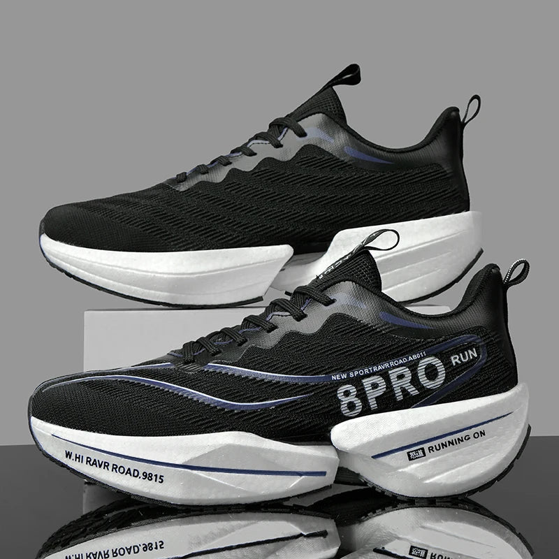 Unisex Sports Running Shoes with Carbon Plate – Breathable, Comfortable, and Lightweight for Training, Walking & Marathon Performance