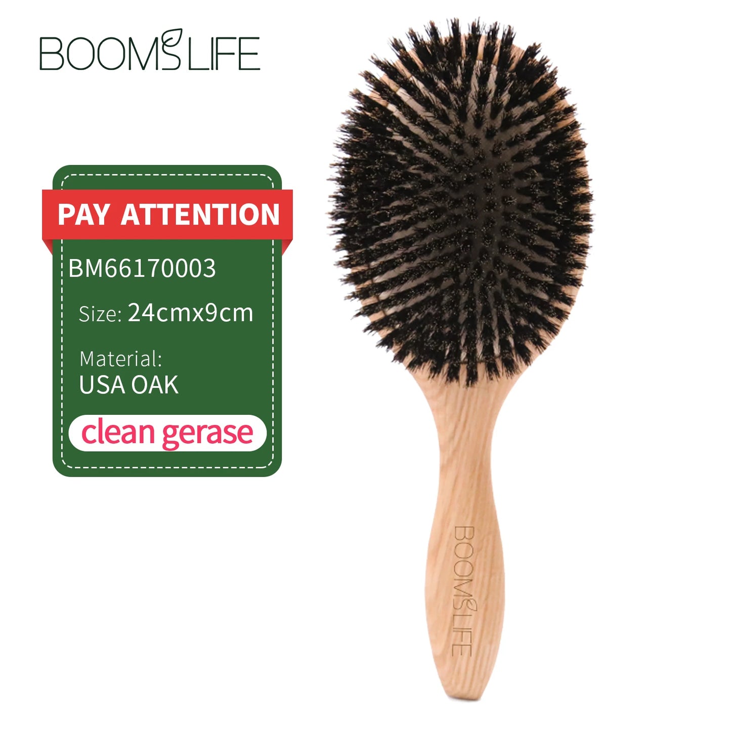 BOOMSLIFE™ Ornebørstehårbørste Kvinder Hårkamme Træ Hårbørste Detangle Glattejern Børste Hårkam Barbertilbehør