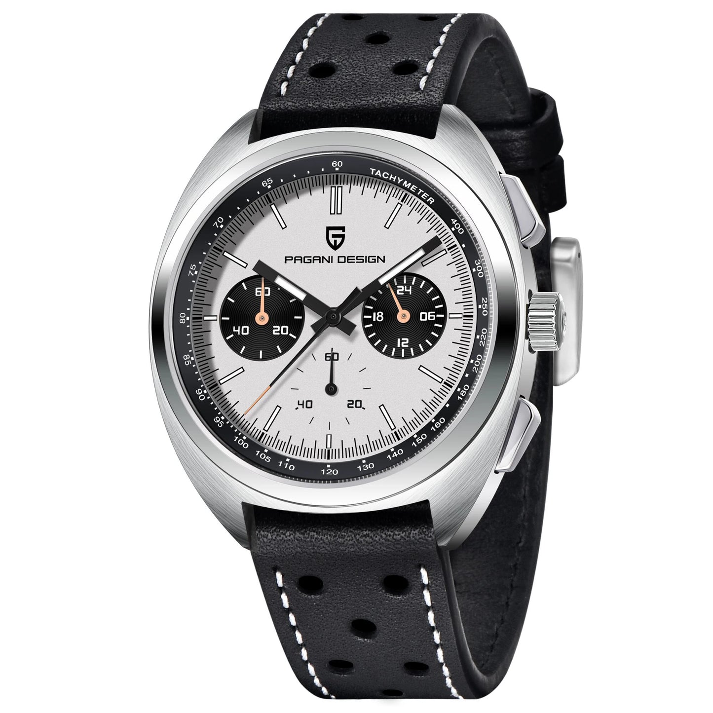MIAMI DESIGN VK63 - Relógio masculino de luxo | Cronógrafo esportivo com vidro safira e movimento de quartzo