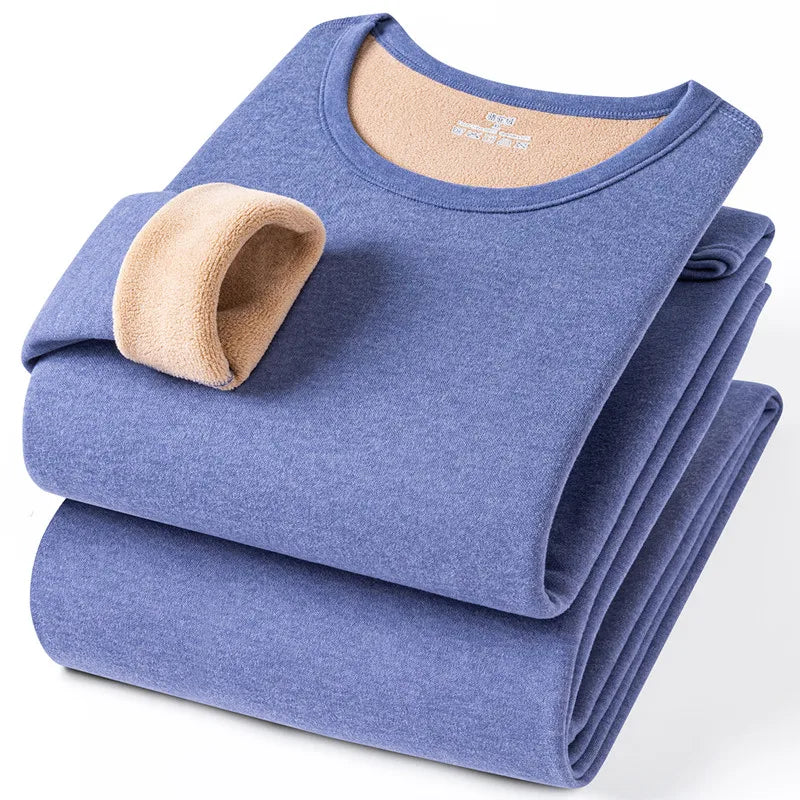 Large Størrelse 8XL Termisk undertøysett for menn Høst Vinter Fritid Ensfarget Long Johns Holder varmen Kaldt vær Termisk klær