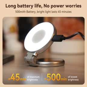 Telesin smartphone magnetische vullamp Mini selfie licht 3 modi verstelbare helderheid voor iPhone Xiaomi Huawei Samsung telefoon