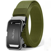 Fashion Men's Belt, Men’s Designer Belts  Alloy Automatic Buckle, Canvas Belt, Sports Belt, Large Size 110-160cm Automatic Belt