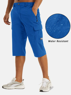 MIAMI TAC -Summer Quick Dry 3/4 Capri Pants Men's Casual Multi-Pockets Lightweight