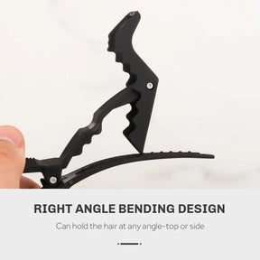 Clip per capelli alligatori a 6 pezzi-morsetti di sezionamento professionale per lo styling, il taglio e l'uso del salone
