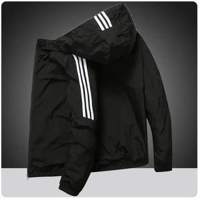 Summer Camping Senderismo Jackets Hombres de pesca Ciclismo con capucha Sports de gimnasio que se extiende al aire libre Propectora del sol