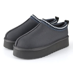 Tazzy Winter Suède Fuzzy Pantoffels voor Dames – Warm, Antislip & Binnen-/buitencomfort
