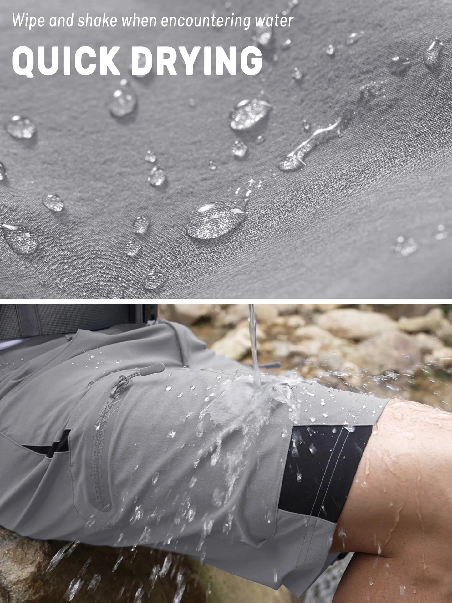 MIAMI TAC - Short cargo à séchage rapide pour hommes – Léger, imperméable & Multi-poches
