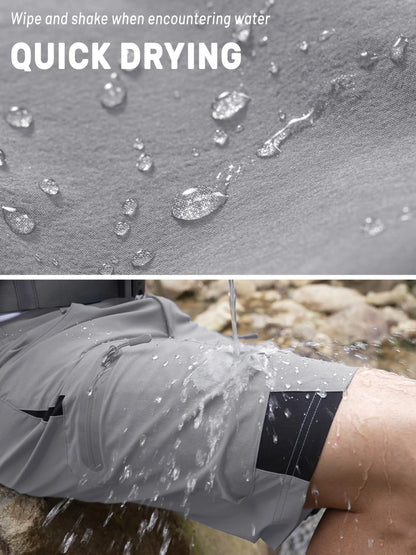 MIAMI TAC - Short cargo à séchage rapide pour hommes – Léger, imperméable & Multi-poches
