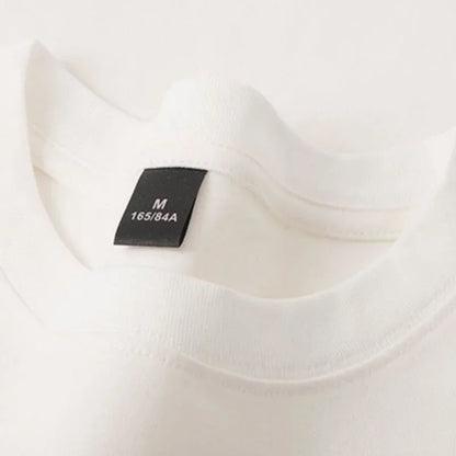 Camiseta -600g Camiseta masculina de manga curta grossa de algodão puro resistente - alta qualidade
