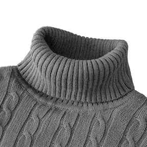 Maglione a dolcevita di lana maschile - casual e caldo