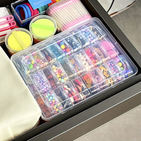 Organisateur de peinture de diamant de bricolage et de nail - Boîte de rangement bijoux et strass