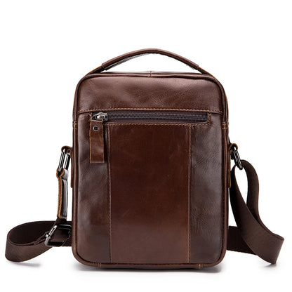 Men’s Retro Leather Crossbody – Premium Cowhide, Timeless Style & Everyday Functionality