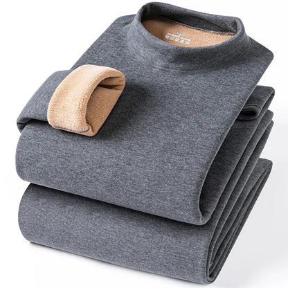 Large Størrelse 8XL Termisk undertøysett for menn Høst Vinter Fritid Ensfarget Long Johns Holder varmen Kaldt vær Termisk klær