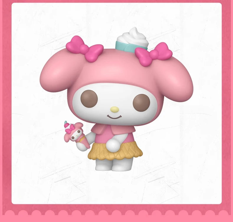 Genuine Edition FUNKO POP™ HelloKitty, My Melody, Kuromi Anime Action Desktop Ornament  Collectible Model