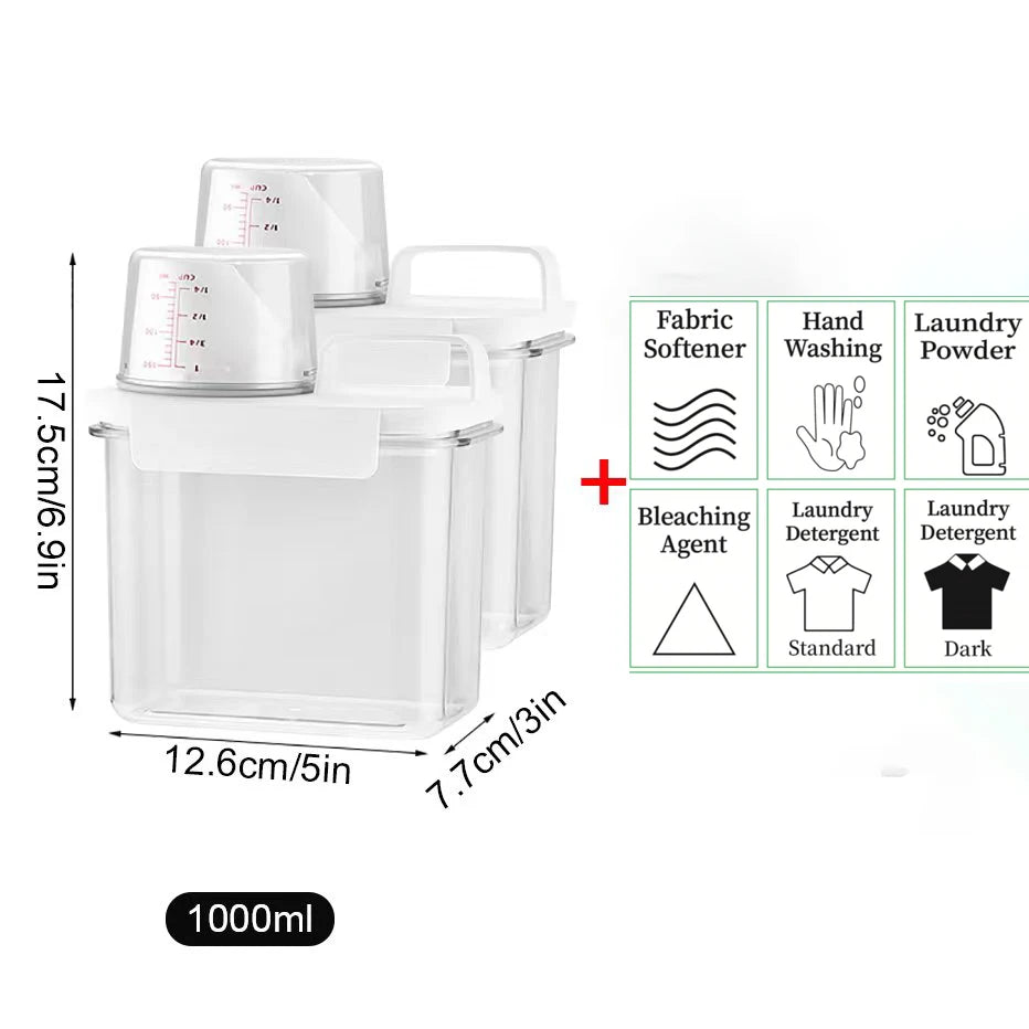 1100/1800/2300 ml de buanderie rechargeable ou distributeur de distributeur de distributeur réservoir vide pour conteneur de rangement avec étiquettes