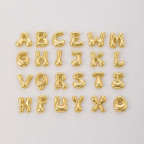 Golden & Silver Color Stainless Steel Initial Necklace