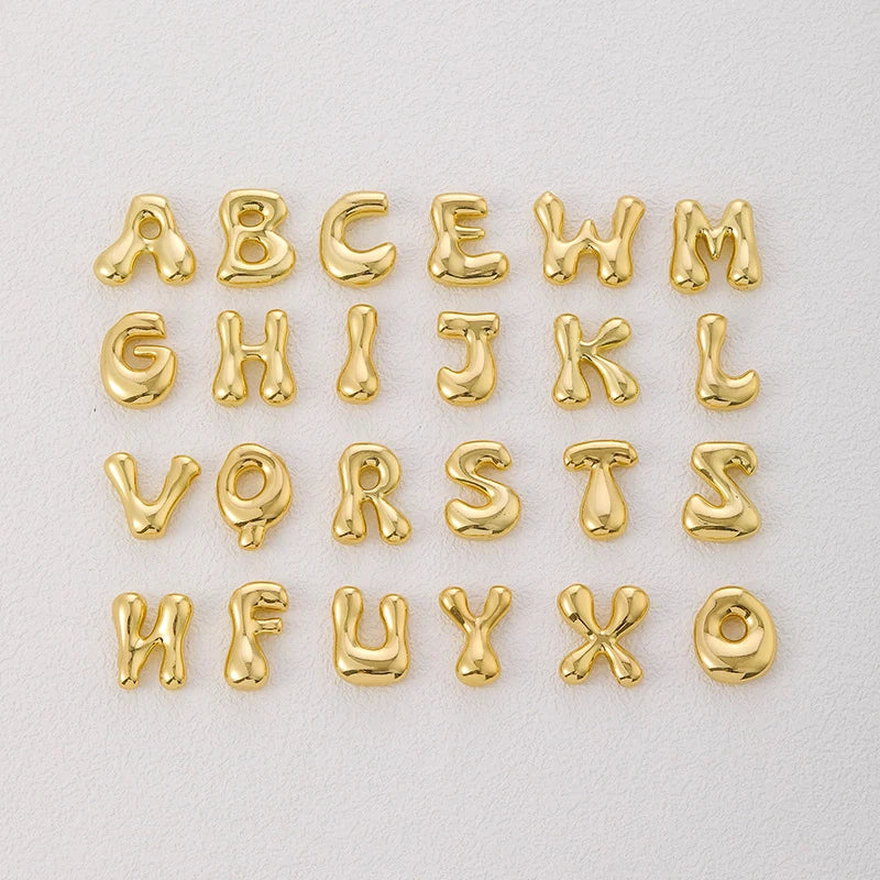 Golden & Silver Color Stainless Steel Initial Necklace